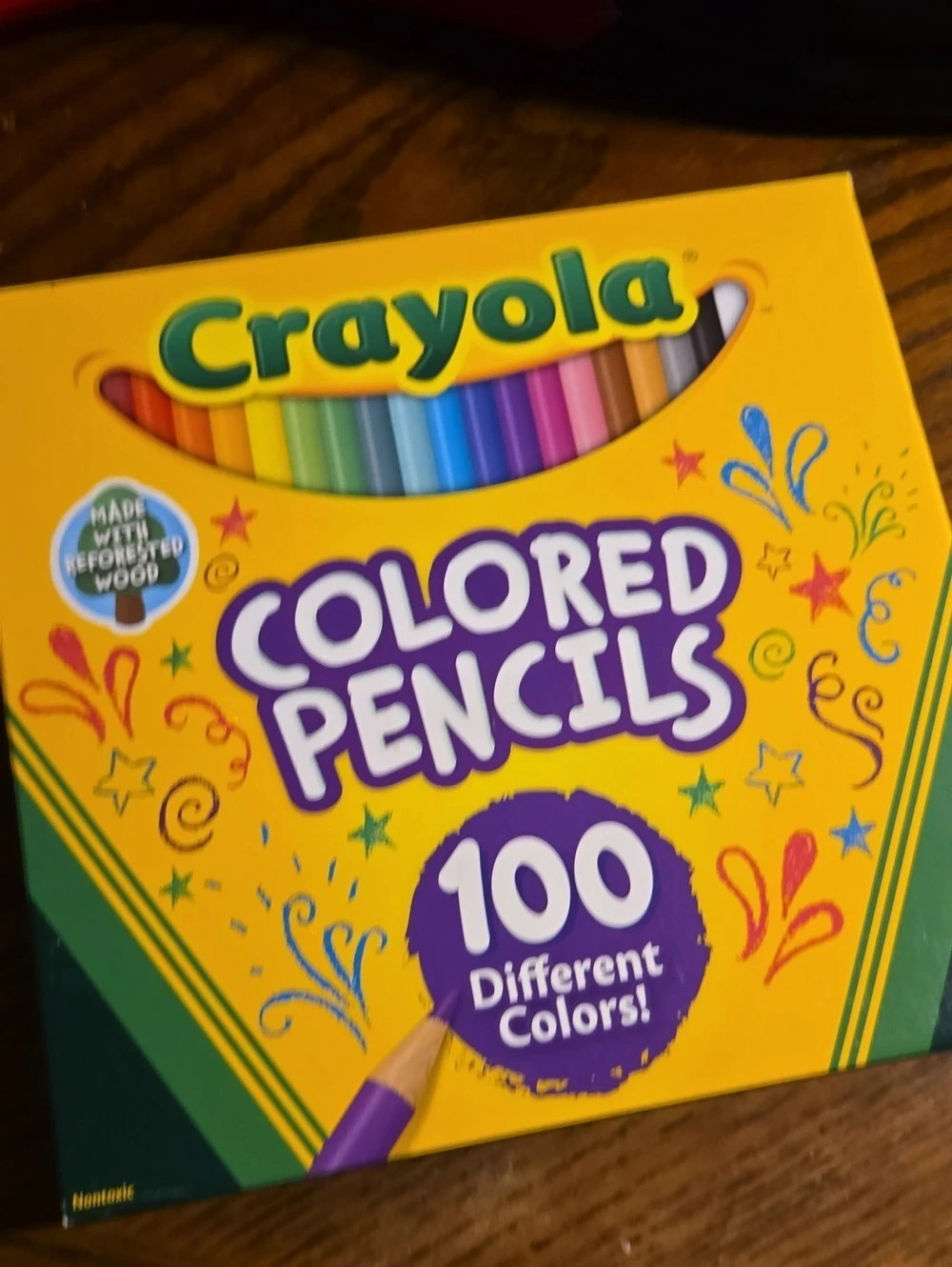 Crayola 100 Colored Pencils, Yellow & Green, NWT